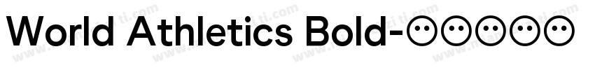 World Athletics Bold字体转换